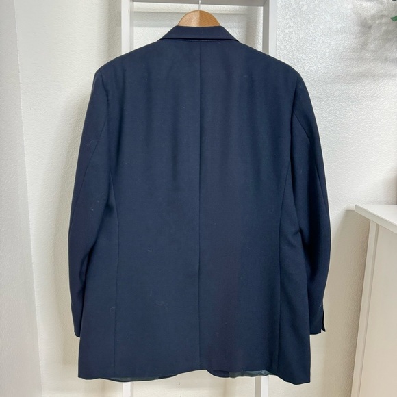 Vintage 70s Brooks Brothers Brooksgate Navy Blue Sport Coat Blazer Size 43 R - Picture 2 of 16